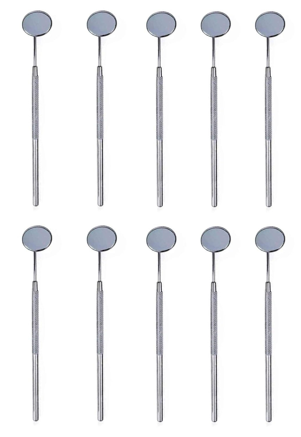 SurgicalOnline 10pcs Dental Mouth Mirrors with Handle Stainless Steel Dental Instruments Bulk Explorers Oral Hygiene