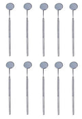 SurgicalOnline 10pcs Dental Mouth Mirrors with Handle Stainless Steel Dental Instruments Bulk Explorers Oral Hygiene