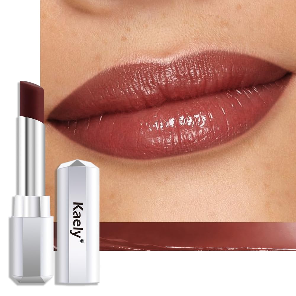 Kaely Honey Lipstick Tinted Lip Balm, Hydrating Shine Lipstick for Women Dry Lips, Moisturizing Nourishing Glossy Lip Gloss Stain Makeup, Sheer Lightweight, Vegan & Cruelty-Free, 00