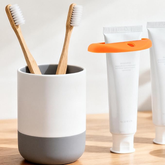 10 PCS Toothpaste Tube Squeezer - Plastic Dispenser Roller & Clip for Bathroom Organization, Assorted Colors Toothpaste Dispenser Hanging Toothpastes Clip Toothpastes Holder for Cream Cosmetics