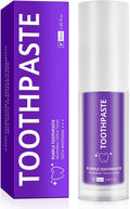 Purple Toothpaste, Teeth Whitening Colour Corrector Toothpaste for Teeth Whitening, Color Correcting Technology, Natural Removal Surface Stain