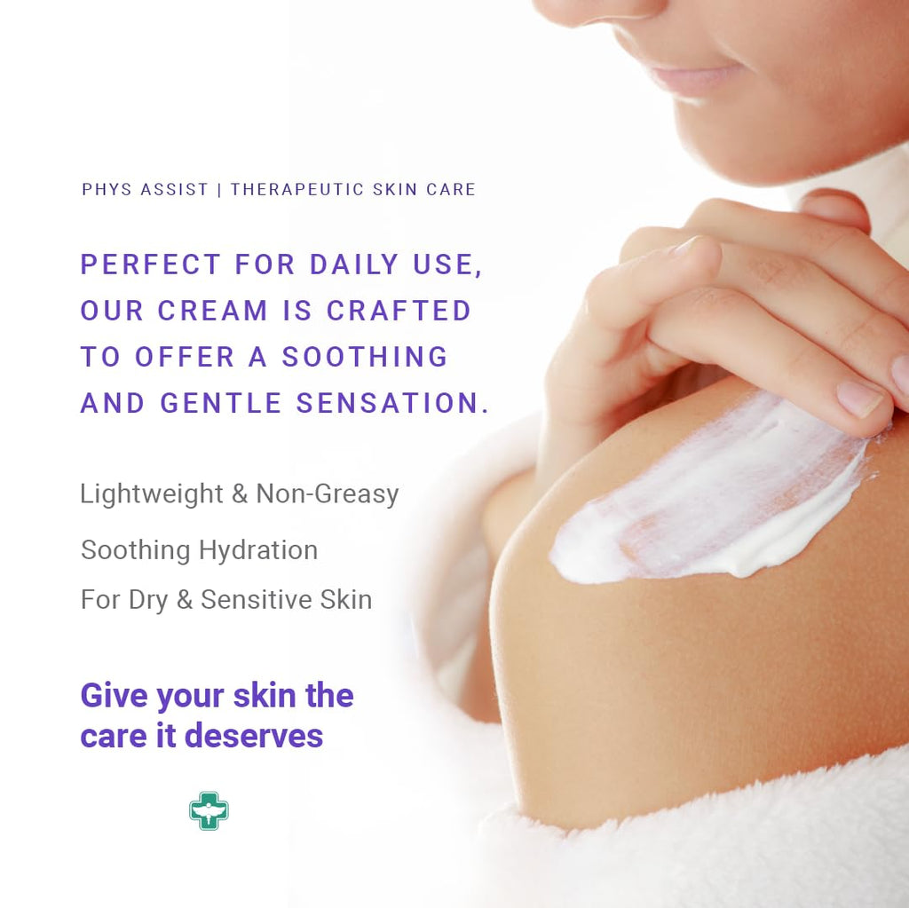 PhysAssist Oncology Cream 4 oz plus Lip Balm. Hydrates and Pampers Stressed skin. Made with a blend of natural Botanicals. Clinically Tested, Non Irritant.