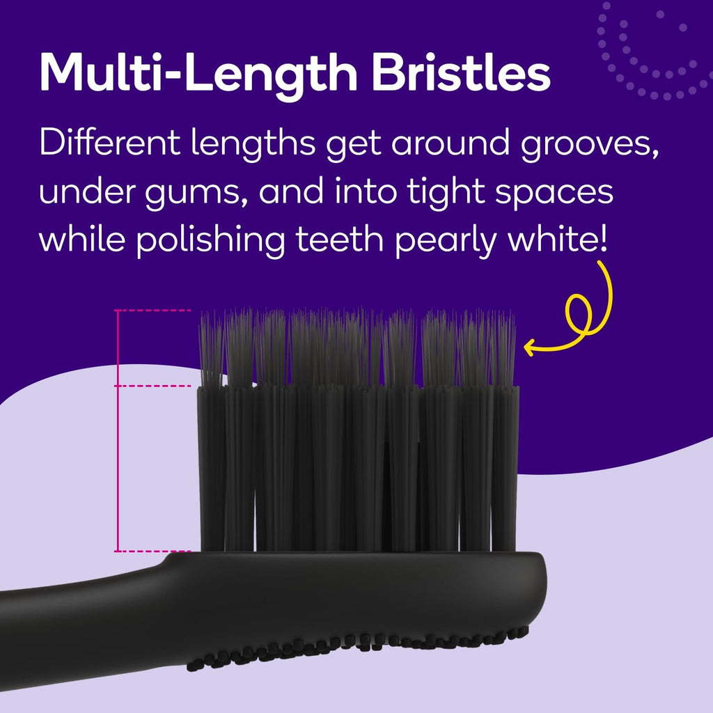 BURST Pro Sonic Electric Toothbrush Genuine Replacement Heads (Black/3 Pack) | Soft Bristles for Deep Clean, Stain & Plaque Removal
