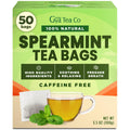 Gya Tea Co Spearmint Herbal Tea Bags (50 Bags) - Caffeine Free with a Tangy Flavor for All Day Comfort, Calming, Relaxing & Nourishing - Fruit & Herbal Blends