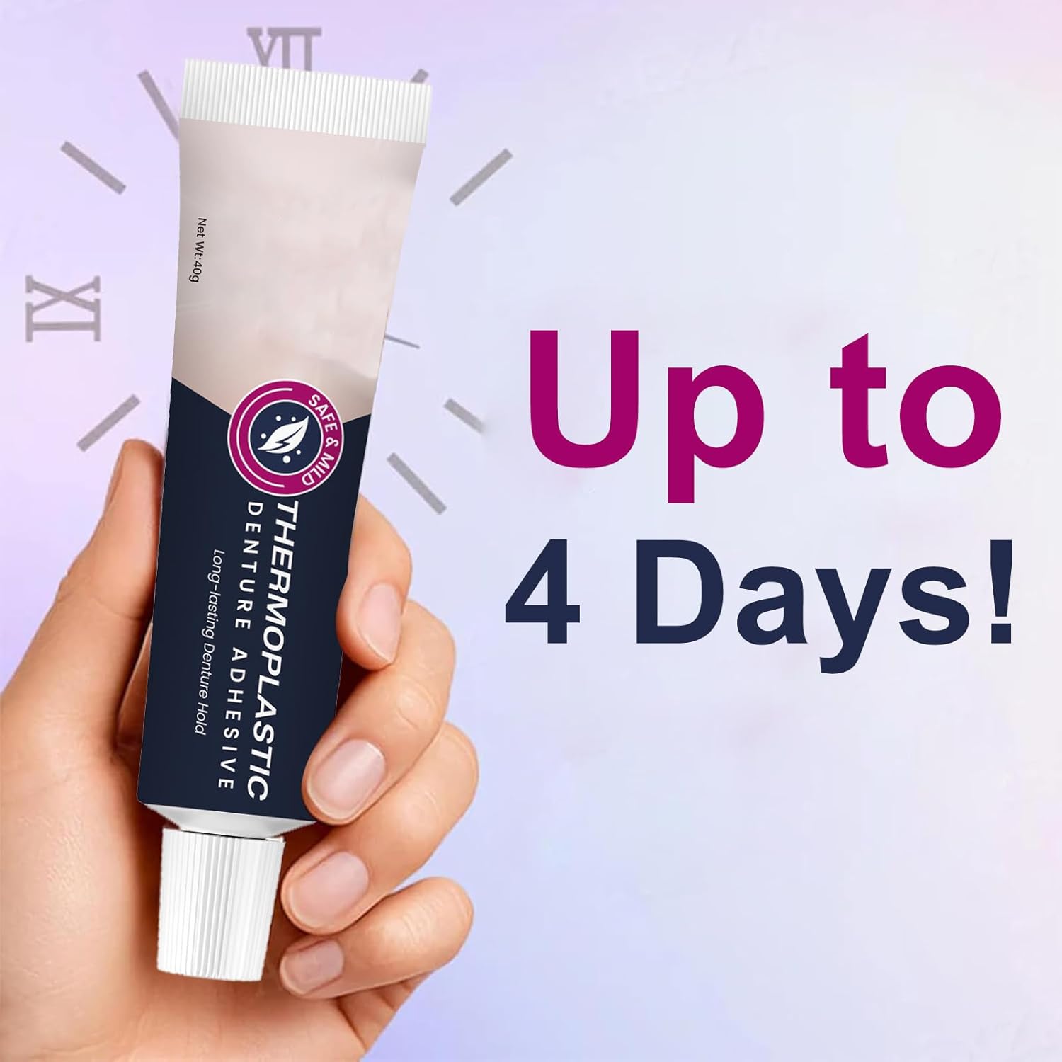 2PCS Thermoplastic Denture Adhesive, Ultra Max Hold Denture Adhesive, DentureAdhesive Fixing Paste, Fixed Dentures, Improving Comfort, Long-Lasting Durability