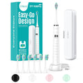 COSLUS Sonic Electric Toothbrush for Kids & Adults: 47000 VPM for Deep Cleaning & Whitening with Travel Case - 5 Modes for Sensitive Teeth & Braces, Wireless Charging, 6 Brush Heads for Home Family