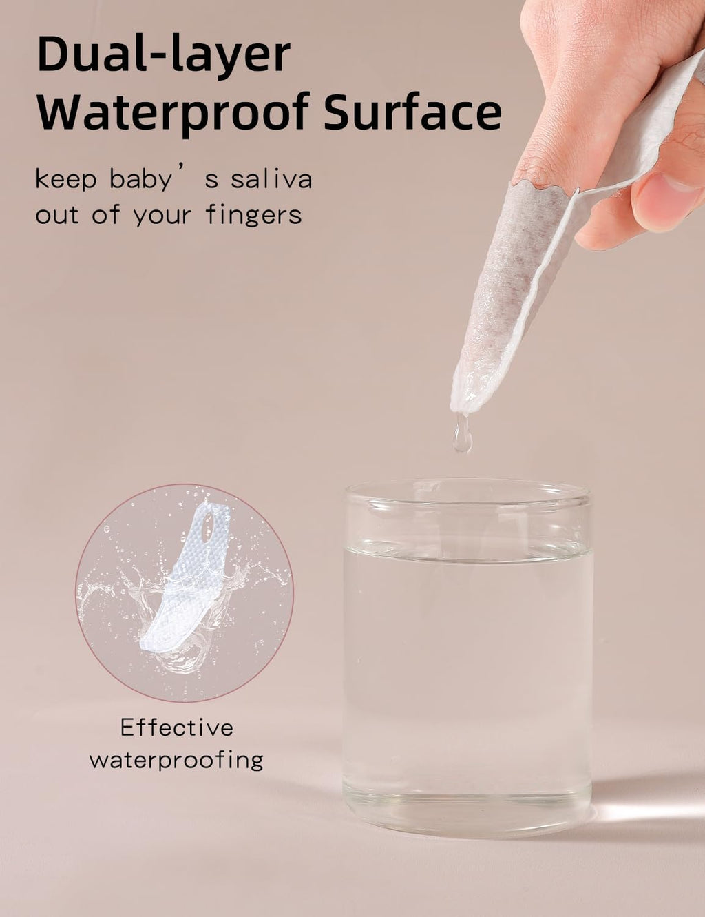 Baby Finger Toothbrush，Baby Tongue Cleaner Wipes for Infant Tooth and Gum Cleaning, 59Pcs Disposable Wipes Toothbrush for Newborn Oral Care