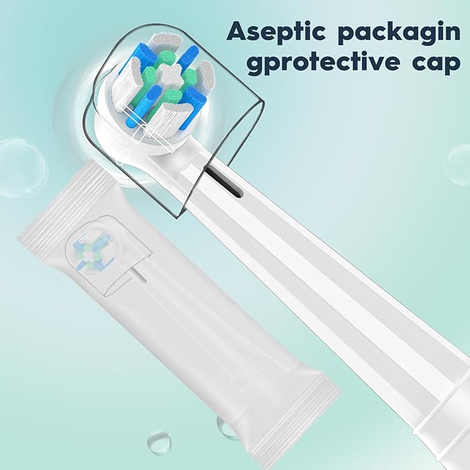 Replacement Toothbrush Heads Compatible with Oral B iO Series 2/3/4/5/6/7/8/9/10 Electric Toothbrush,Round Brush Heads for Gentle Gum Care & Deep Cleaning,6PACK