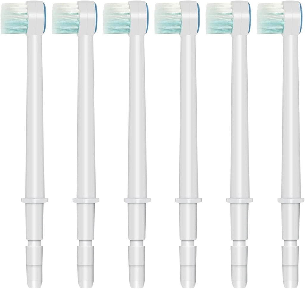Replacement Tips for Waterpik Aquarius Water Flosser Waterpik Toothbrush Replacement Heads Toothbrush and Oral Irrigators (6 Brush Head Tips)