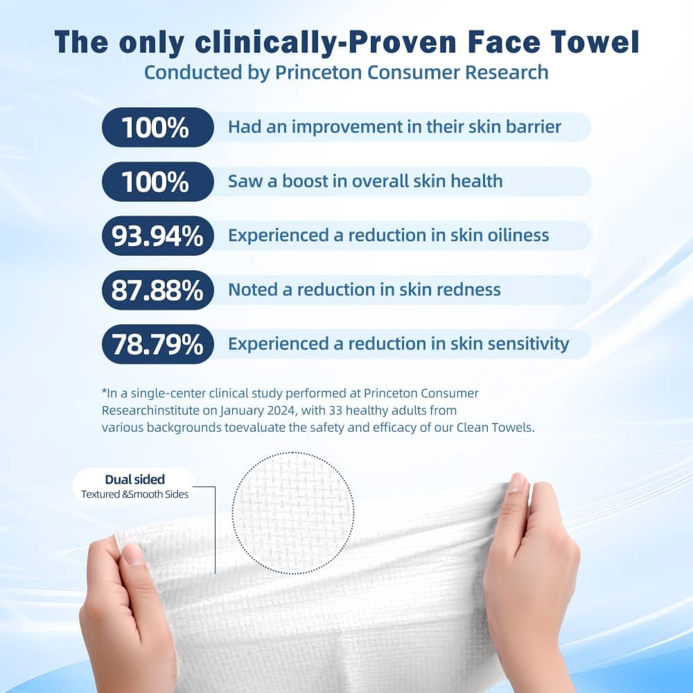 SUPER WIPE Towels - The original- Thickened, Gentle, Ultra Soft Face/Skin Towelettes-Super Absorbant, Lint-Free- Single Use - Viscose Material- 50 counts X (2)