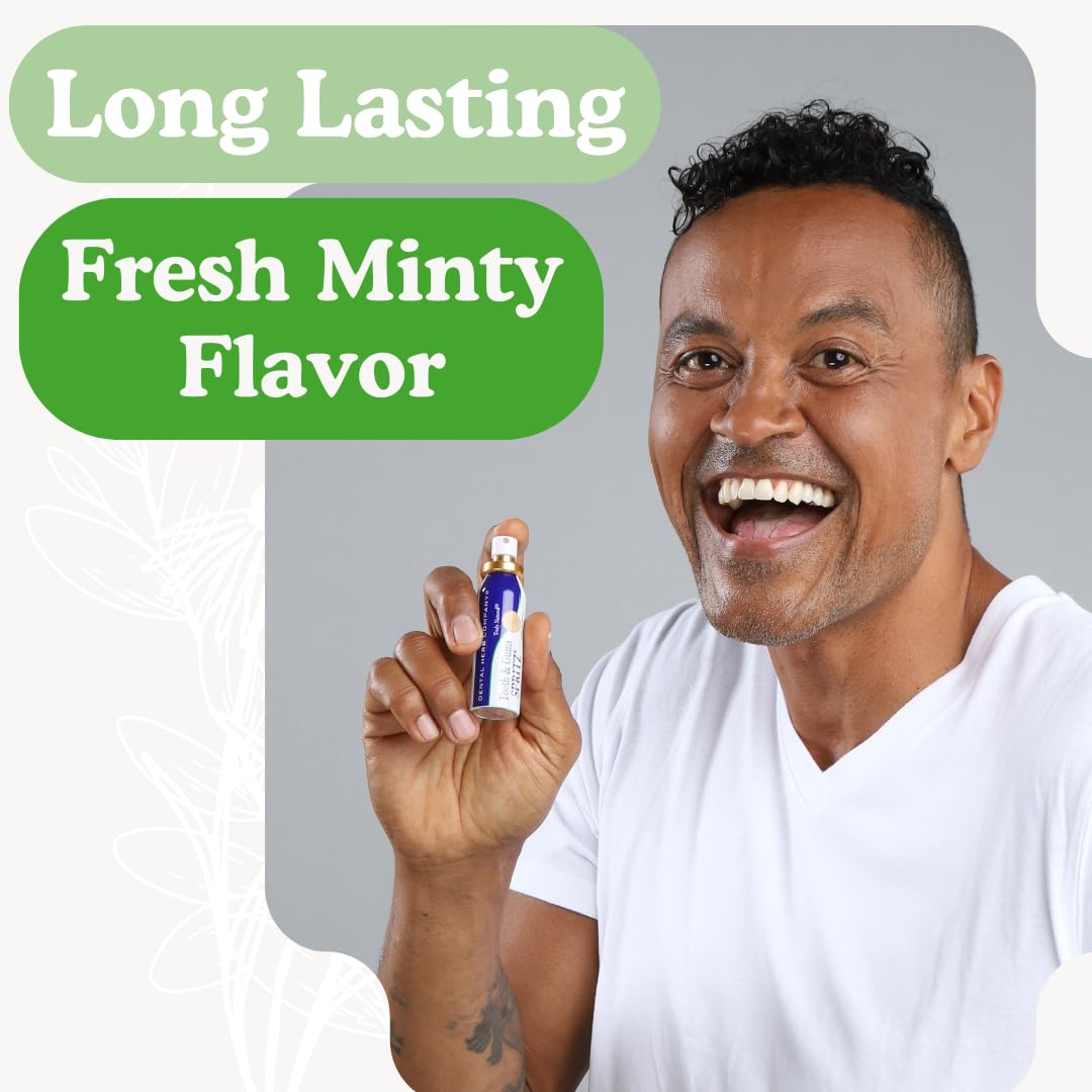 Tooth & Gums Spritz - Freshen Breath Instantly – Natural Breath Freshening Spray with Essential Oils | Alcohol-Free, Long-Lasting Freshness, Truly Natural - by Dental Herb Company