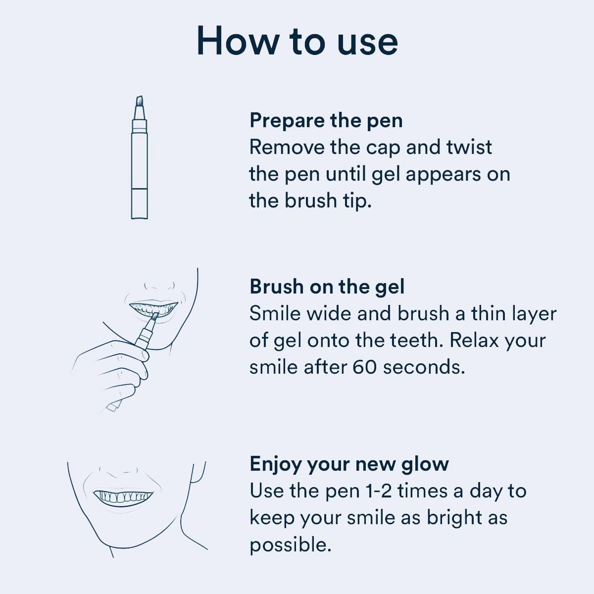 Auraglow Extra Strength Teeth Whitening Pen, 9% Hydrogen Peroxide, 40+ Whitening Treatments, Whitens Teeth Fast, No Sensitivity, 4mL