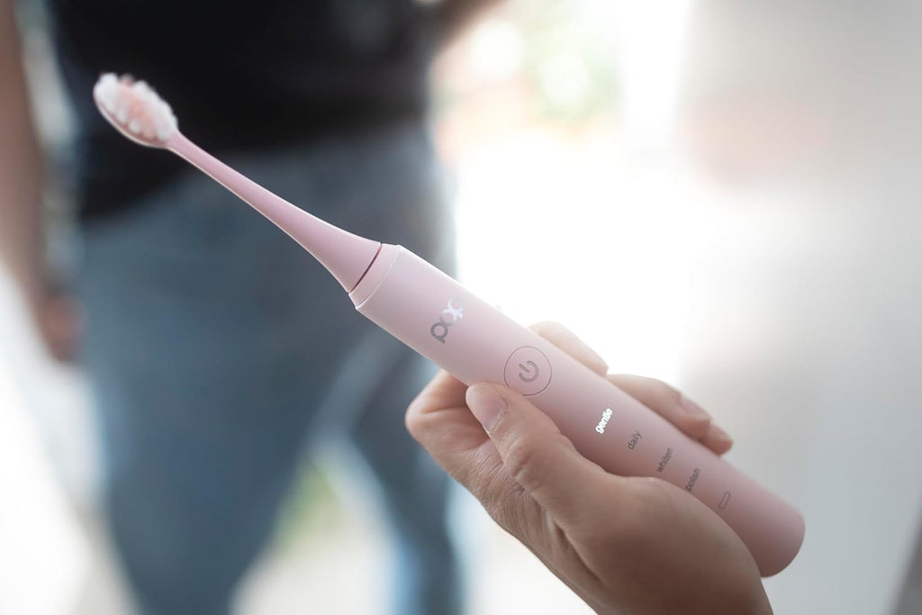 Pop Sonic Pro 2.0 Electric Toothbrush (Pink) Rechargeable Sonic Toothbrush with 45,000 Vibrations Per Minute & 4 Cleaning Modes for Adults & Kids with Long Lasting Dupont Nylon Bristles