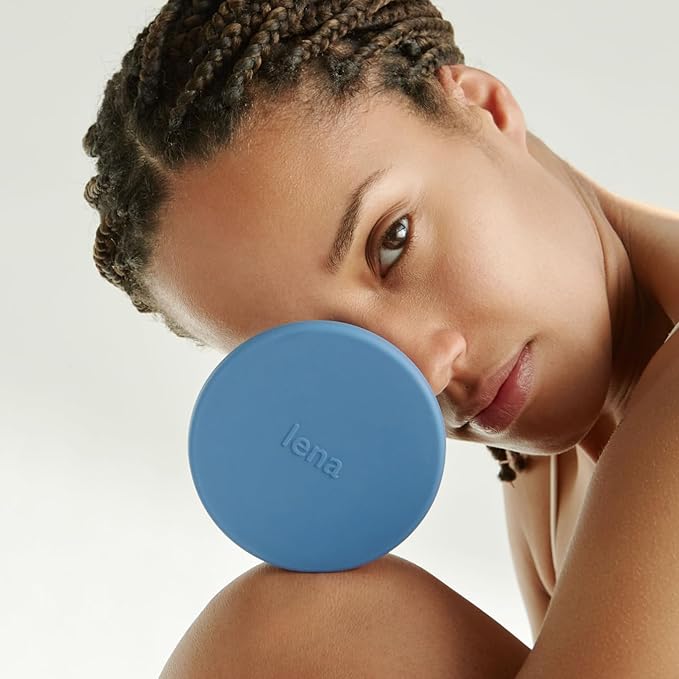 Lena Cleaning Container for Menstrual Cups – Dark Blue – Reusable Silicone Cup for Easy Cleaning and Storage | Compact, Microwave-Safe, Travel-Friendly Design for Period Cup & Disc Care