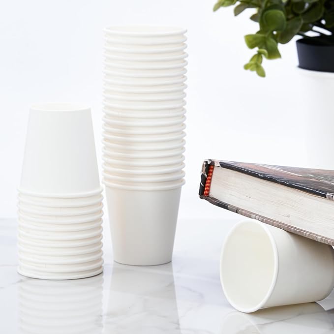 Lamosi 3 oz White Bathroom Cups 300 Pack, 3 oz Paper Cups, Mouthwash Cup, Mini Paper Cup for Parties, Picnics, Barbecues, Travel and Events