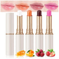 evpct 4Pcs Magic Color Changing Lipstick Long Lasting Waterproof 24 Hours Original for Women, Honey Orange Raspberry Strawberry Pink PH Mood Permanent Color Changing Lipstick Lip Balm, labial magico