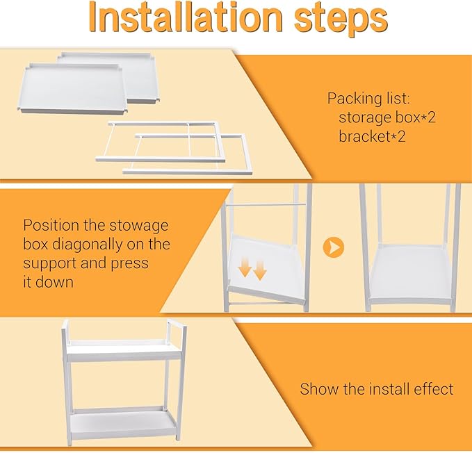 2-Tier Bathroom Counter Organizer with Basket, Vanity Tray Shelf, Bathroom Organizer Countertop, Vanity Organizer Bathroom Tray, Makeup And Skincare Organizers for Vanity, Kitchen Spice Rack (White)
