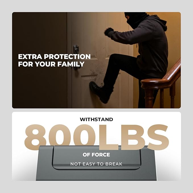 2Pack Home Security Door Reinforcement Lock Childproof, Door Locks for Kids Safety, Door Lock Latch Stopper for Front Door Inside Top of Door, Aluminum Construction Finish