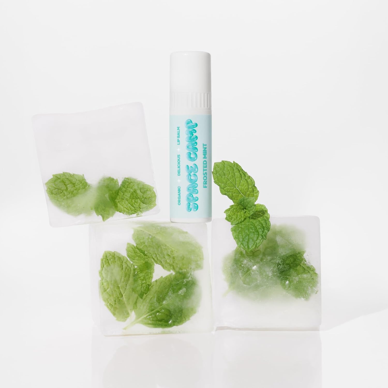 Wellness Jumbo Lip Balm - Frosted Mint Organic Flavored Balm (2 Pack)