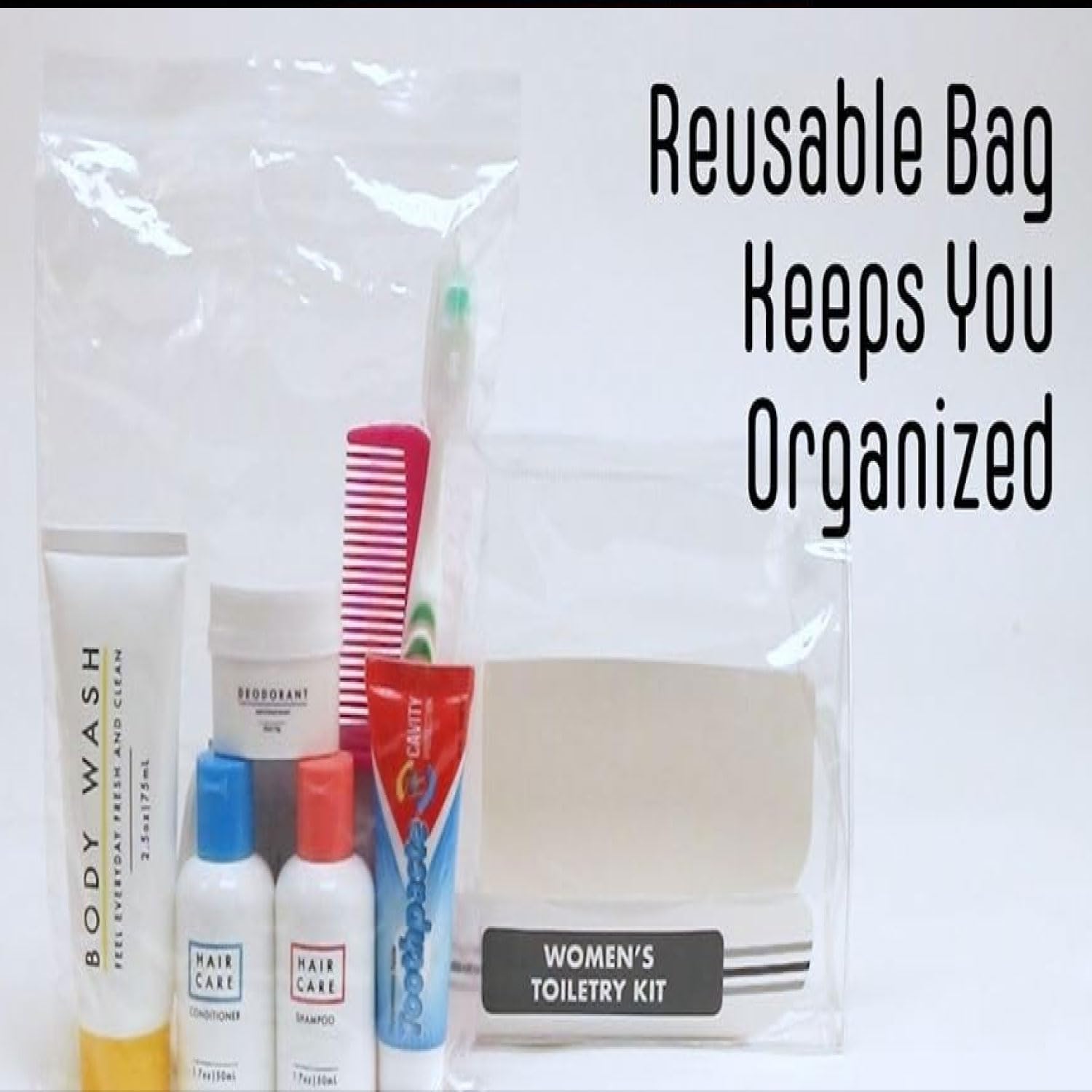 Trail maker (25 Kits) Homeless Care Package Supplies Bulk Summer Hygiene Travel Kits for Women, 15 Piece Travel Size Toiletries, Homeless Supplies in Bulk for Charity