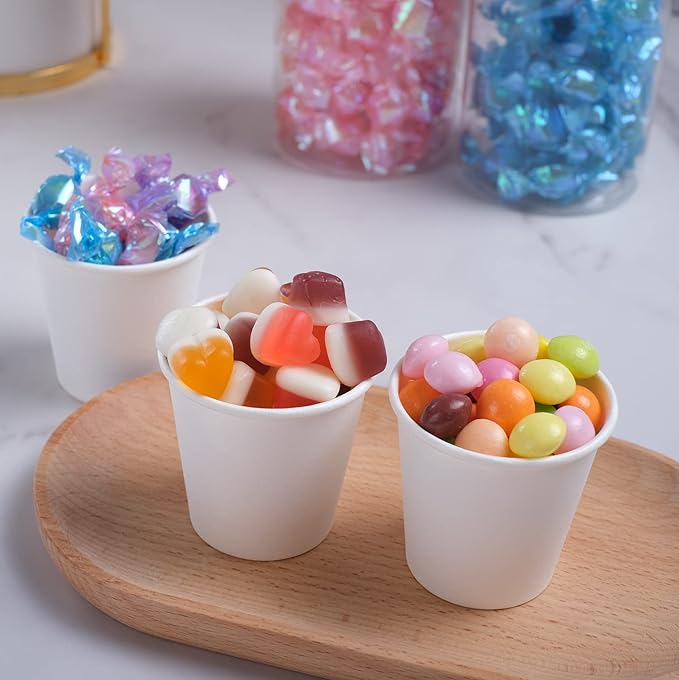 Lamosi 1200 Pack 3 oz Paper Cups for Bathroom, Disposable Small Mouthwash Cup, 3oz Mini Espresso Cups for Travel, Party, Picnics, Home, Applicable to Cup Dispenser