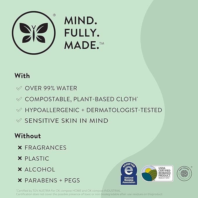 The Honest Company Clean Conscious Multi-Use Wipes Hypoallergenic Unscented for Sensitive Skin Over 99% Water Compostable Plant Based Baby Sunburst 864 Count