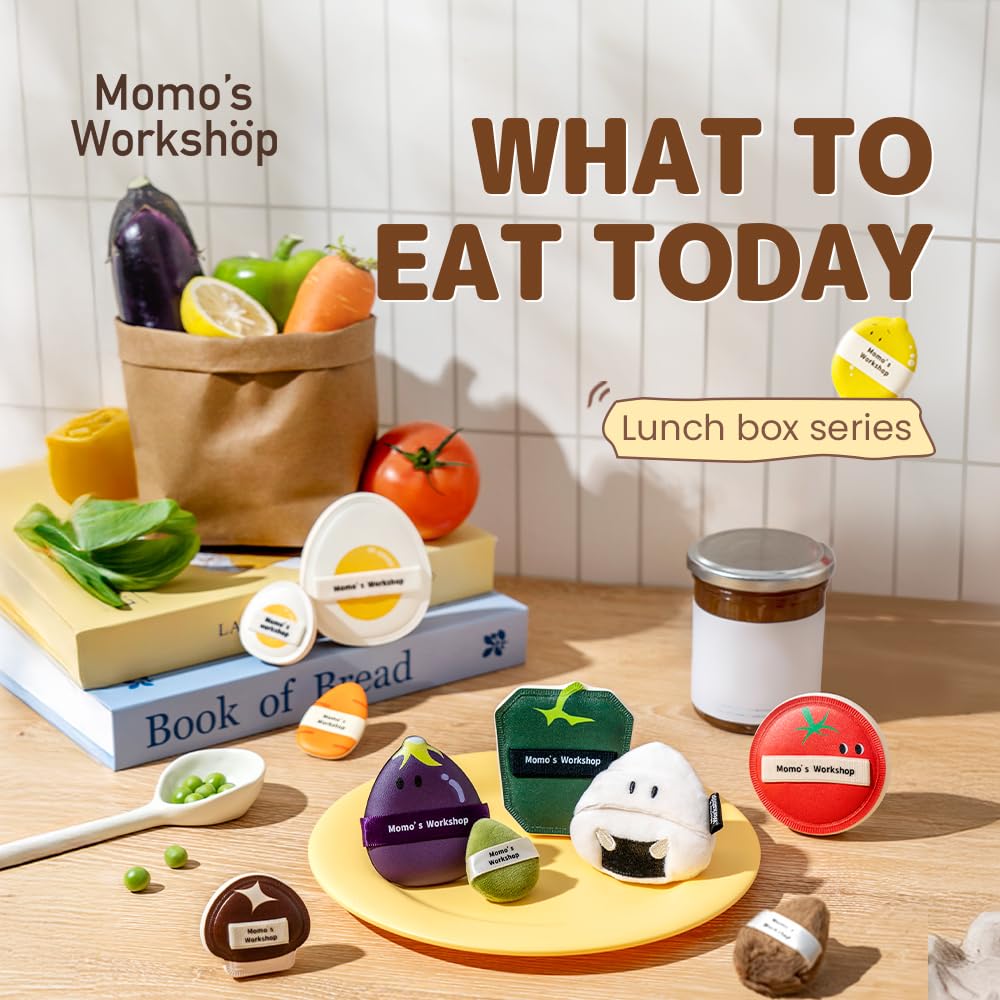 Momo's Workshop Bento Collection Makeup Sponges+Powder Puffs Set,11PCS Beauty Foundation Puffs for Creamy Finish, Halloween Makeup Sponge for Blending,Comfortable for All Skin Types & Storage Case