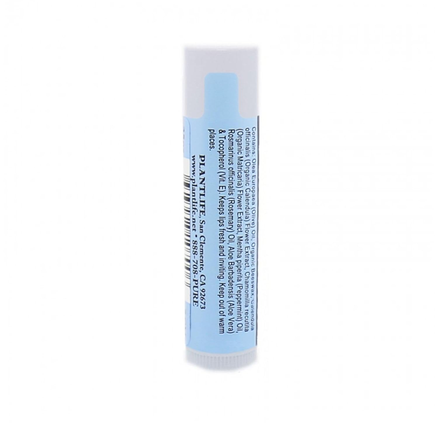 Plantlife Peppermint Lip Balm 2 Pack - Organic Made with Beeswax, Calendula & Chamomile - Soothing Balm for Chapped Lips - Moisturize Lips & Works on Minor Cuts - Made in California