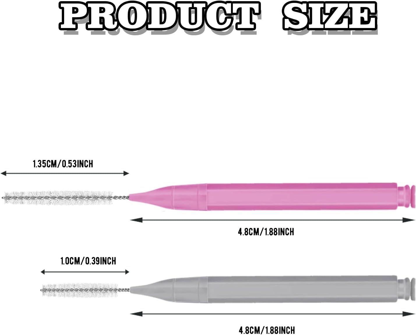 100 Pcs Braces Brush Flossers Interdental Brush Toothpick Dental Tooth Flossing Head Oral Dental Hygiene Flosser Soft Toothpick Tooth Cleaning Tools(Mixed Color)