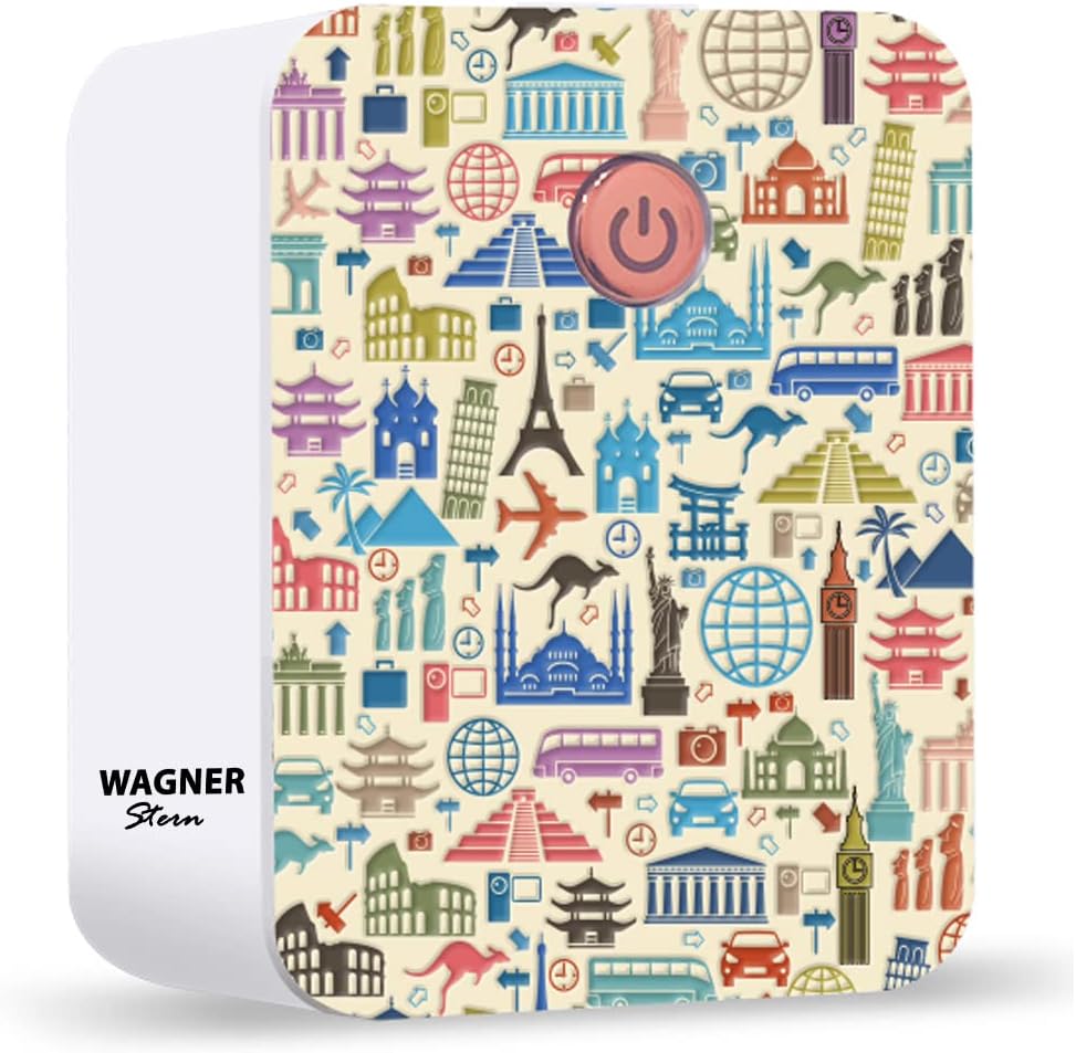 Wagner & Stern UV Toothbrush Sanitizer. Rechargeable Battery, 3D Design, Compatible with All Brush Heads.