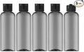 LISAPACK 3.4 oz Travel Bottles for Toiletries, Plastic Travel Size Containers for Shampoo Conditioner TSA Approved, Empty Small Squeeze for Lotion, Leak Proof Mini Liquid Tube for Refillable Black