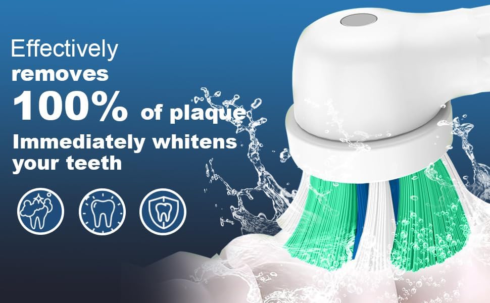 10 Pcs IO Replacement Heads Compatible with Oral B IO 2/3/4/5/6/7/8/9/10 Series Electric Toothbrush, Brush Heads Compatible with Oral B IO for Teeth Cleaning and Gum Protection (White)