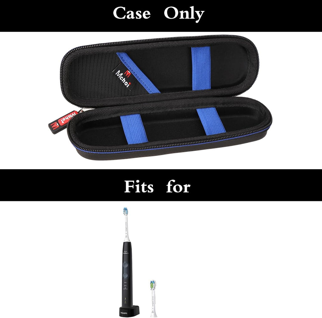 Mchoi Travel Case for Phlips Sonicare 4100 5100 1100 6100 5300 and Most Other Electric Toothbrush, Case Only