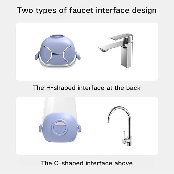 2Pcs Faucet Extender for Hand Washing, Cute Cartoon S Sink Faucet Extender, Toddlers Bathroom Access with Wide, Sile and PP l for Boys and Girls
