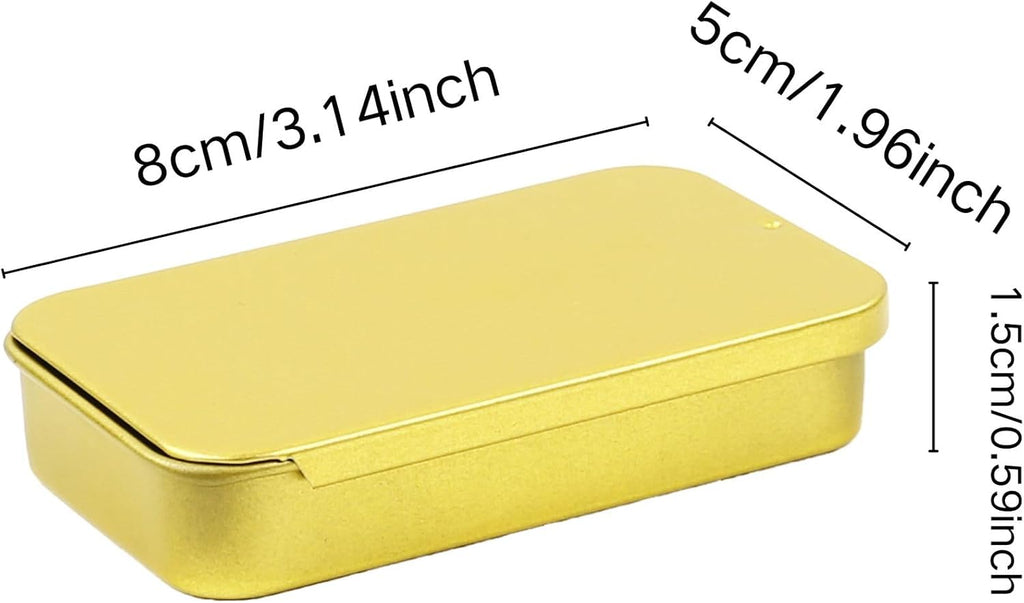 2Pack Dental Floss Portable Case,Dental Floss Dispenser,Convenient Refillable Glide Travel Adult Floss Box for Travel, Dates,Dinners and Hotels(Golden)