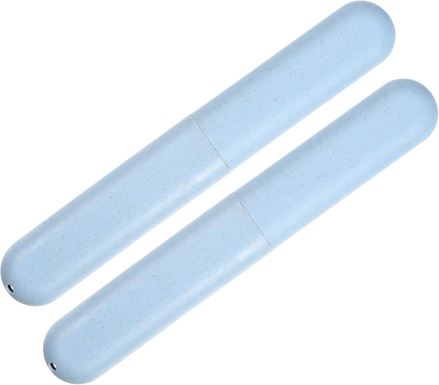 VOCOSTE 2pcs, Traveling Toothbrush Holders Case, PP Toothbrush Case for Travel Business, Blue, 8.07''x1.22''x0.83''