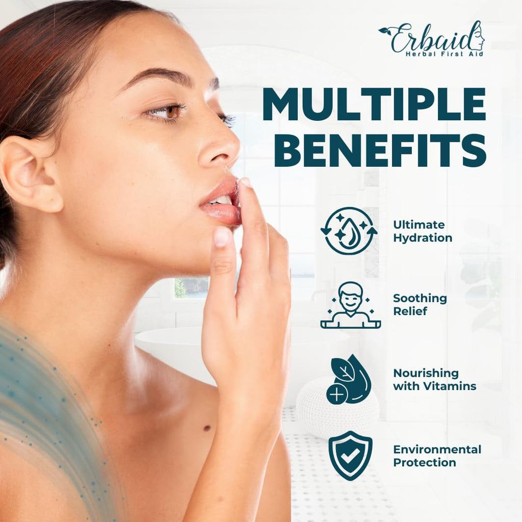 Beef Tallow Lip Balm – Natural Tallow Beeswax Chapstick – Hydrating Moisturizer Grass Fed Bison Tallow Balm Lip Care – Soothes Chapped, Dry Lips, Sensitive Skin – Long Lasting & Vitamin Rich USA-Made