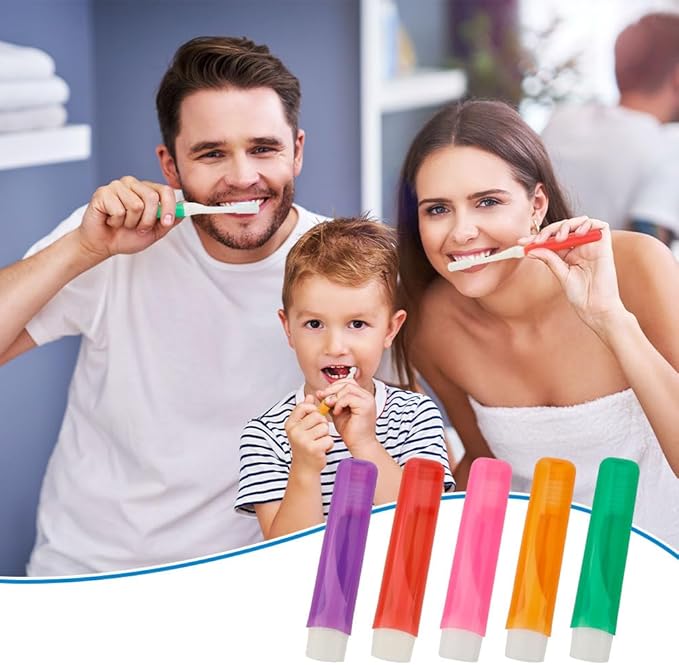 Travel Toothbrush 5PCS Mini Toothbrushes Travel Toothbrush Set Portable Travels Size Toothbrushes Folding Traveling Tooth Brush with Case Individually Wrapped Small Tooth Brush for Home Camping Hiking