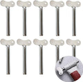 Luckycivia 10 Pcs Stainless Steel Toothpaste Tube Squeezers, Metal Toothpaste Dispenser Squeezers for Bathroom