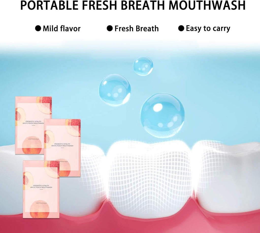 60PCS Travel Size Mouthwash,Portable Mini Mouthwash,Long-Lasting Freshness Travel Mouth Wash for Oral Care A35