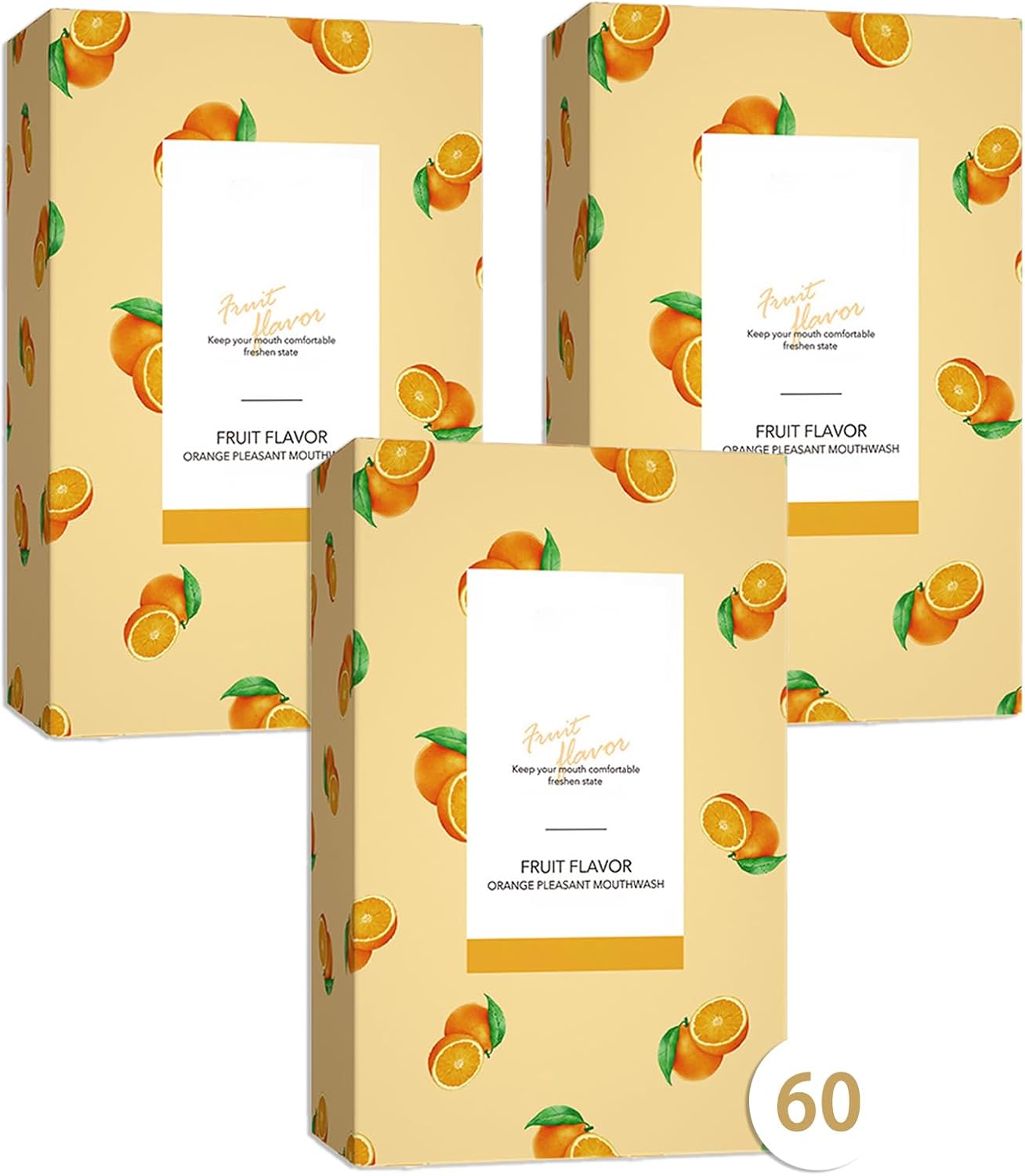 60PCS Travel Size Mouthwash,Portable Mini Mouthwash,Long-Lasting Freshness Travel Mouth Wash for Oral Care A32