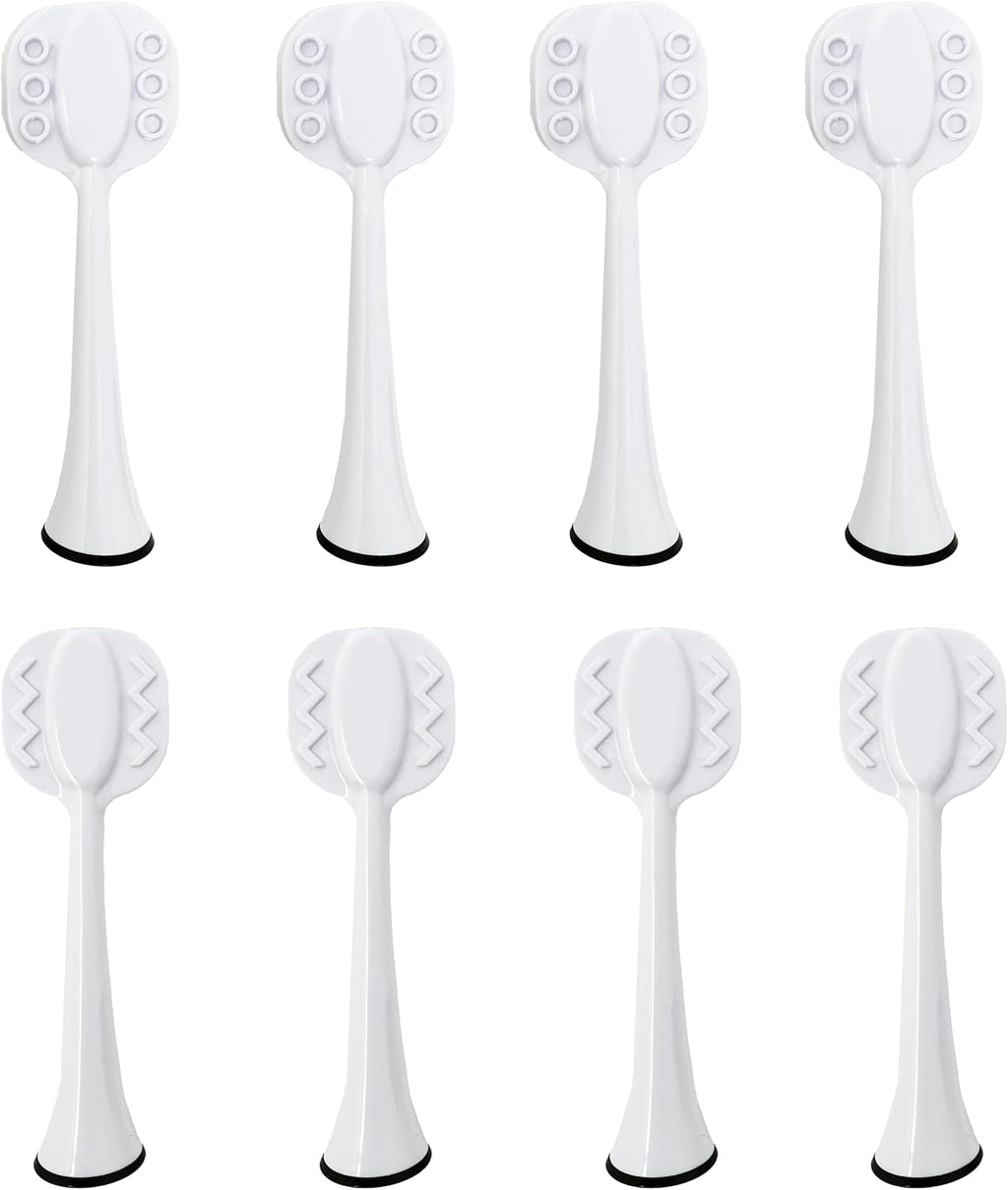 Tongue Brush Heads for Philips Sonicare Electric Toothbrush, Tongue Scraper Refills for Fresh Breath, Fits 4100/5100/6100/9023, Not Essence, E Series or One 8-Pack