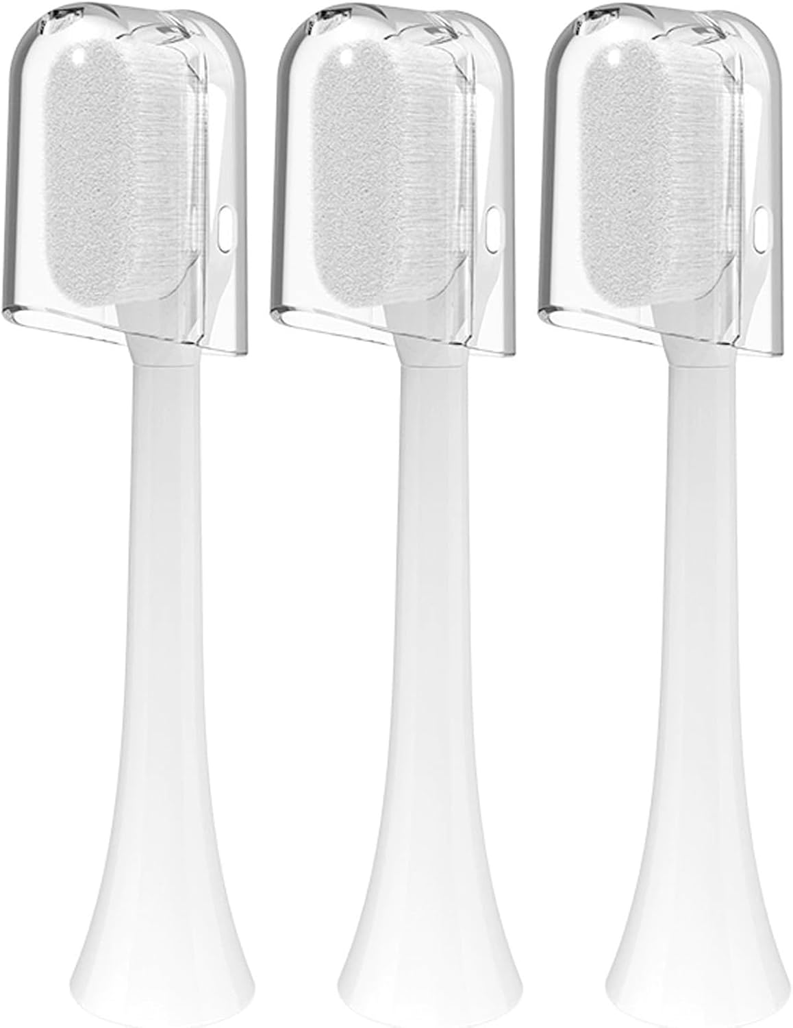 Replacement Toothbrush Heads Compatible with Philips Sonicare Click-On Handles | Ultra-Soft 80μm Bristles for Sensitive Gums, Receding Gums and Delicate Teeth (White, Click-On Handles)