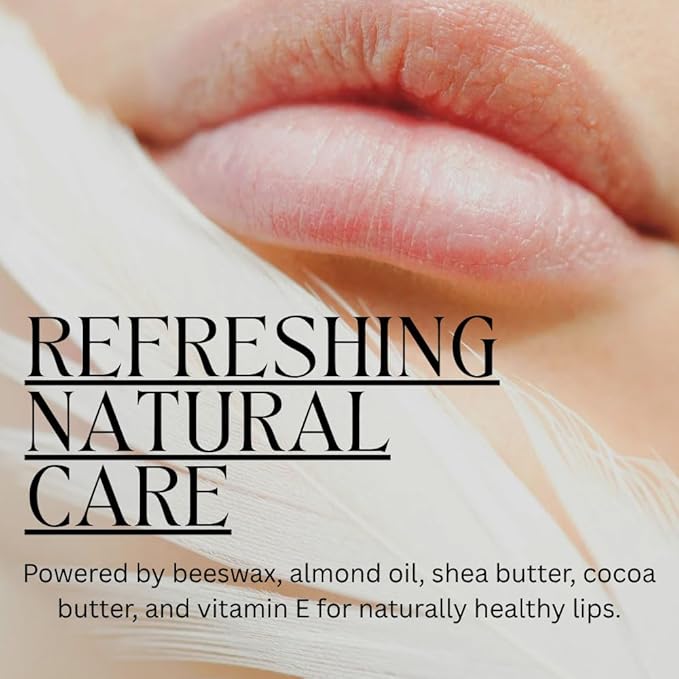 L1 Natural Lip Balm Vanilla Coconut | Natural Moisturizing Care With Almond Oil, Cocoa Butter, Beeswax & Shea Butter | Organic Hydrating Repair Formula For Soft, Smooth & Healthy Lips