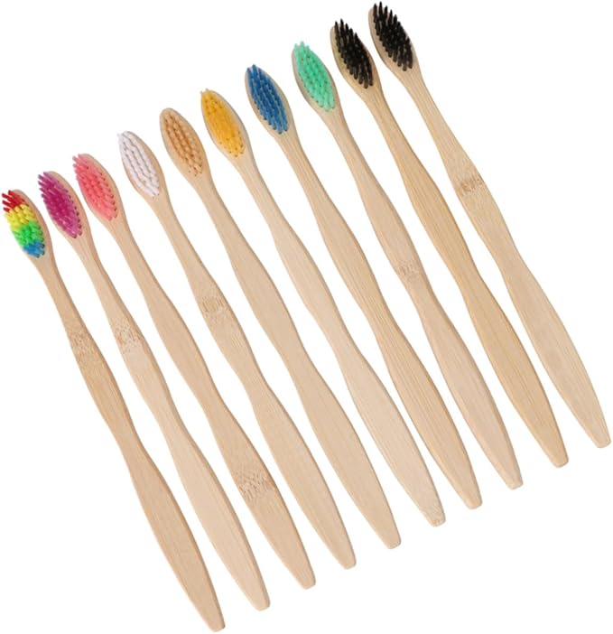 10 Pcs Toothbrush Soft Bristles with Smooth Handle for Home and Travel Personal Care Lightweight Eco-Friendly Teeth Brush