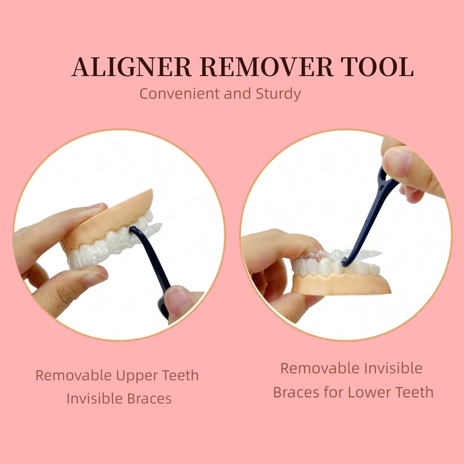 25PCS Dark Blue Aligner Remover Tool,Clear Aligner Removal Tool for Invisalign,Removal Aligner Tooth Hook for Invisible Braces