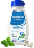 Oral Probiotics Lozenges for Mouth Bad Breath & Gum Repair - Mineral Fusion with Zinc + Calcium for Dry Mouth Relief, Enamel Shield, Mint Flavor with Xylitol - 90 Lozenges, Sugar-free