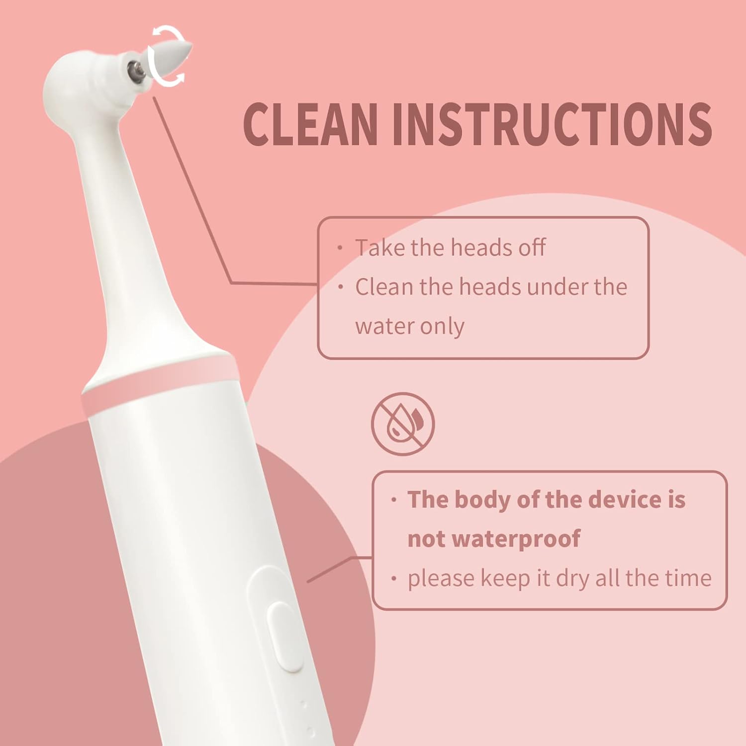 Water flosser Cordless for Teeth, 4 Modes Dental Oral Irrigator, 100ML Portable IPX7 Waterproof Water Teeth Cleaner, 8 Jet Tips for Home&Travel