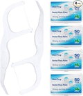 Extra Strong Dental Floss Picks | Professional Clean Flosser Picks | Toothpicks for Adults | Easy Grip Handle | Fresh Mint, 50 Count 4 Pack