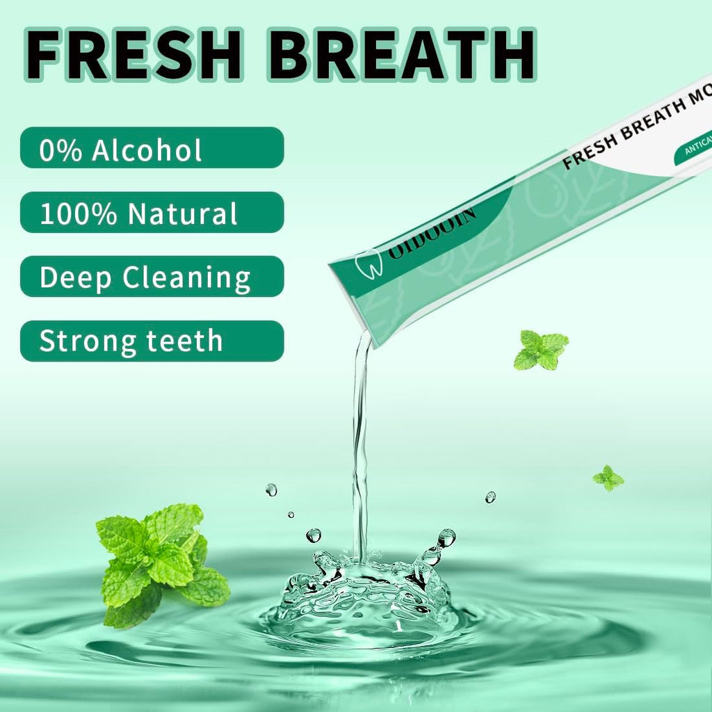 Travel Size Mouthwash Individual Mini Mouth wash for Fresh Breath,for After Meals, Hotels Portable Travel Mouthwash,Bulk Packets 0.4 Fl Oz (Pack of 20)